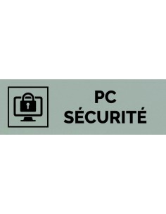 Plaque gravée " PC SÉCURITÉ "
