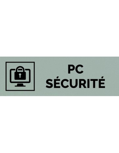 Plaque gravée " PC SÉCURITÉ "