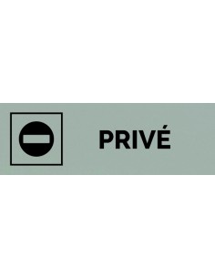 Plaque gravée " PRIVÉ "