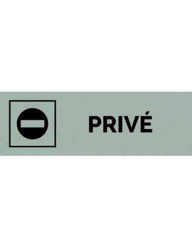 Plaque gravée " PRIVÉ "