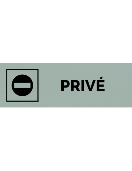 Plaque gravée " PRIVÉ "