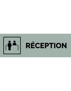 Plaque gravée " RÉCEPTION "