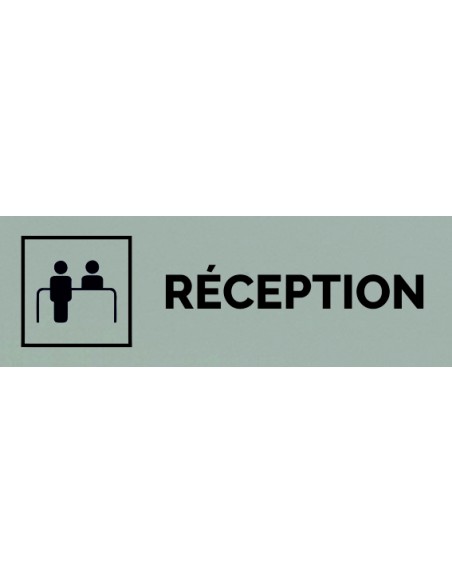 Plaque gravée " RÉCEPTION "