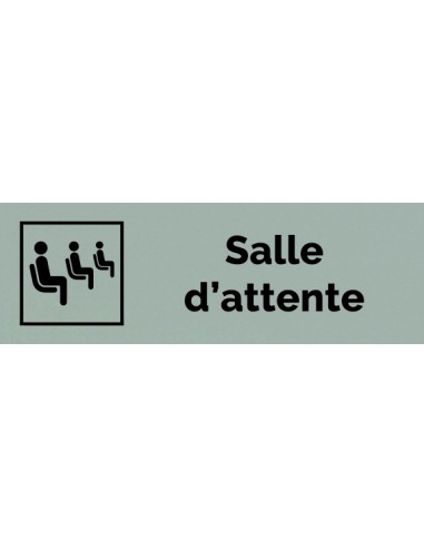 Plaque gravée " SALLE D'ATTENTE "