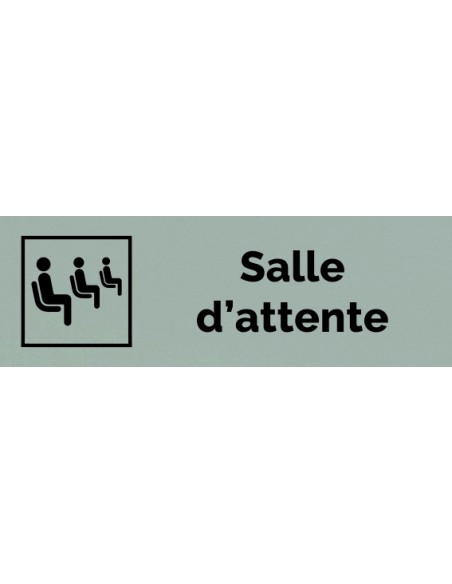 Plaque gravée " SALLE D'ATTENTE "