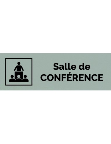 Plaque gravée " SALLE DE CONFÉRENCE "