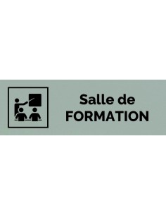 Plaque gravée " SALLE DE FORMATION "