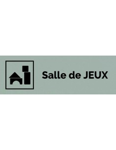 Plaque gravée " SALLE DE JEUX "