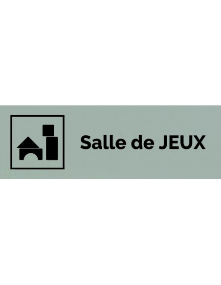 Plaque gravée " SALLE DE JEUX "