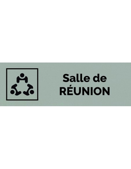 Plaque gravée " SALLE DE RÉUNION "