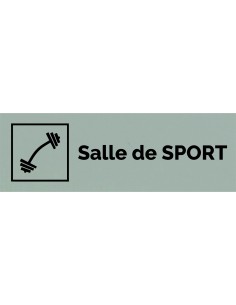 Plaque gravée " SALLE DE SPORT "