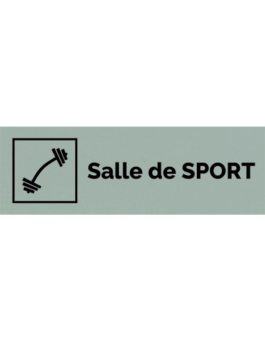 Plaque gravée " SALLE DE SPORT "