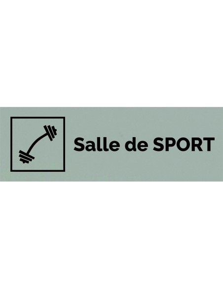 Plaque gravée " SALLE DE SPORT "