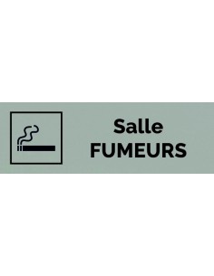 Plaque gravée " SALLE FUMEURS "