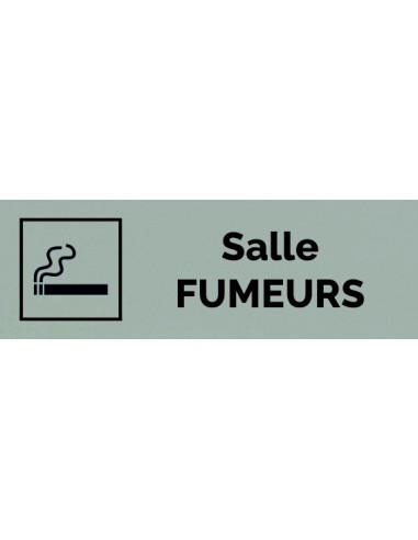 Plaque gravée " SALLE FUMEURS "