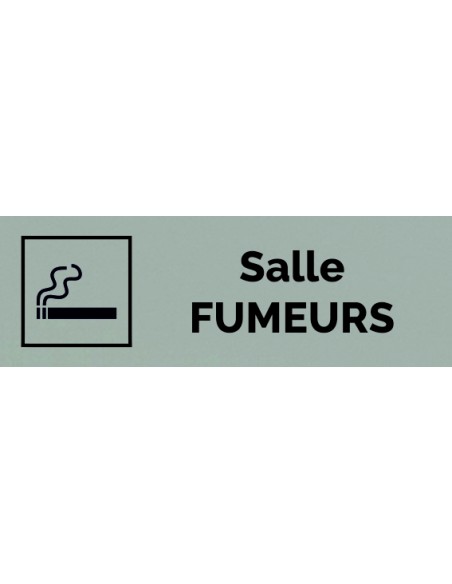 Plaque gravée " SALLE FUMEURS "