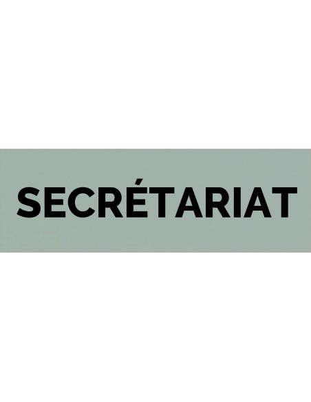 Plaque gravée " SECRÉTARIAT "