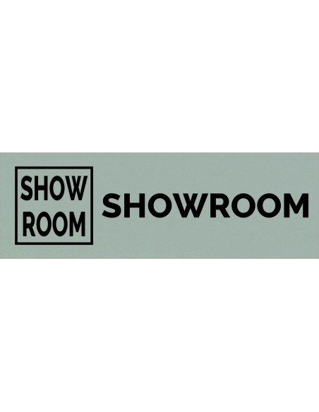 Plaque gravée " SHOWROOM "