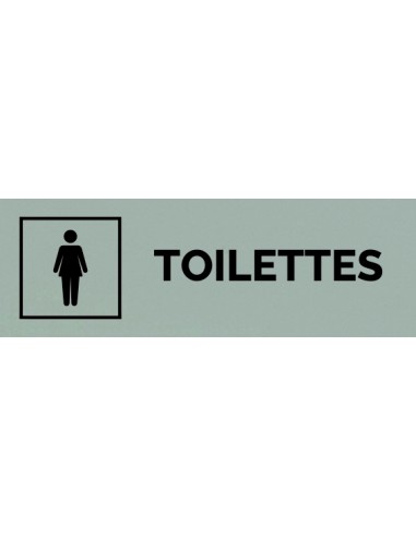 Plaque gravée " TOILETTES FEMME "