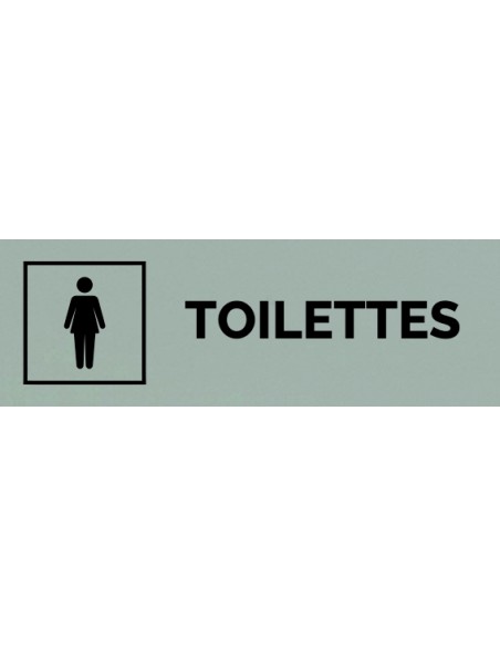 Plaque gravée " TOILETTES FEMME "