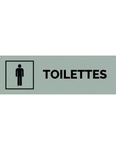 Plaque gravée " TOILETTES HOMME "