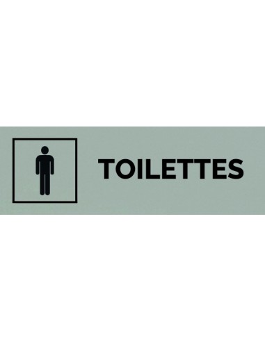Plaque gravée " TOILETTES HOMME "