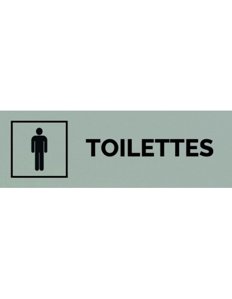 Plaque gravée " TOILETTES HOMME "