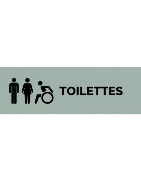 Plaque gravée " TOILETTES PMR "