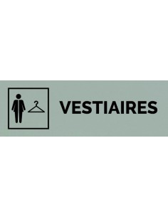 Plaque gravée " VESTIAIRES FEMME "