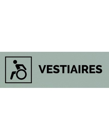 Plaque gravée " VESTIAIRES PMR "