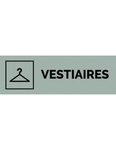 Plaque gravée " VESTIAIRES "
