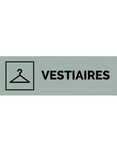 Plaque gravée " VESTIAIRES "