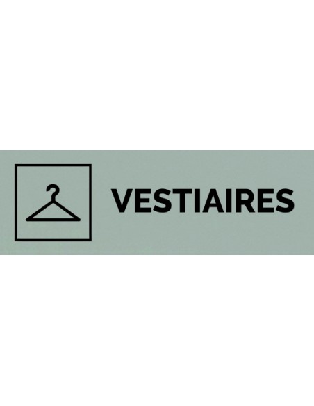 Plaque gravée " VESTIAIRES "