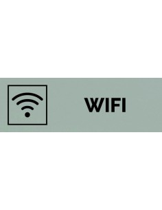 Plaque gravée " WIFI "