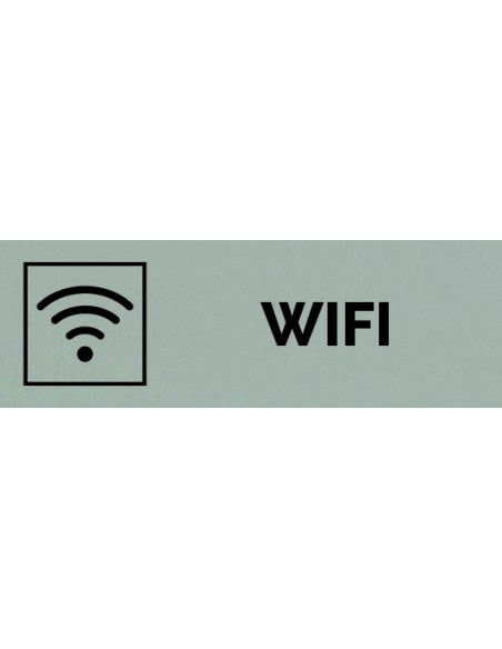 Plaque gravée " WIFI "
