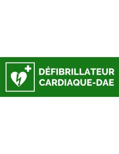 Plaque gravée " DÉFIBRILLATEUR "
