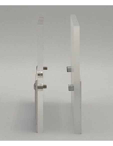 PLAQUE DE PORTE VARIOCLEAR 105x100mm Argent brossé