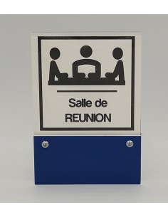PLAQUE DE PORTE VARIOCLEAR 105x150mm BLEU/BLANC