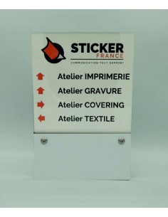 PLAQUE DE PORTE OU RÉPERTOIRE VARIOCLEAR 180x270mm
