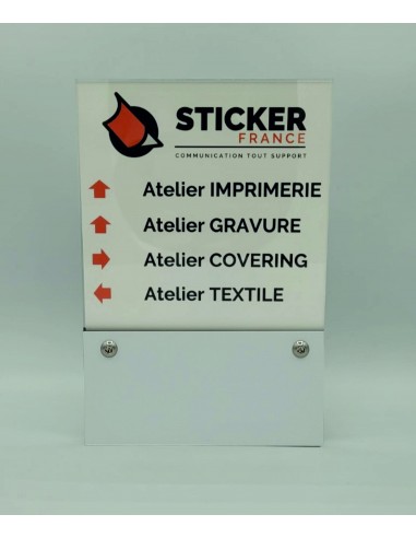 PLAQUE DE PORTE OU RÉPERTOIRE VARIOCLEAR 180x270mm
