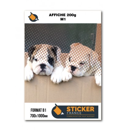 AFFICHE M1 200g Couché satiné -B1