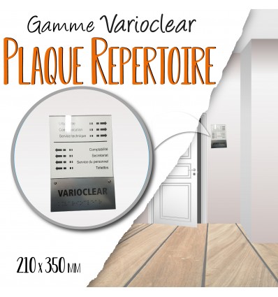PLAQUE DE PORTE Varioclear