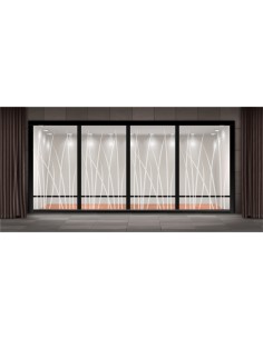 Film Dépoli Décoratif Graminées Élancées