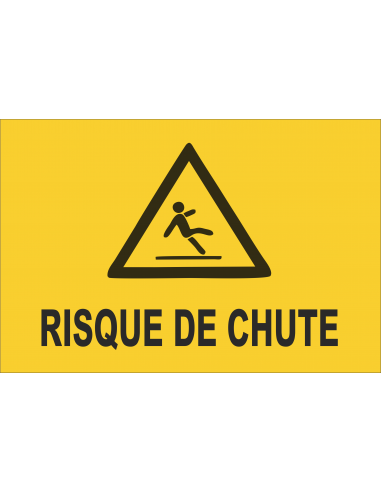 Plaque de Sécurité "Risque de Chute"