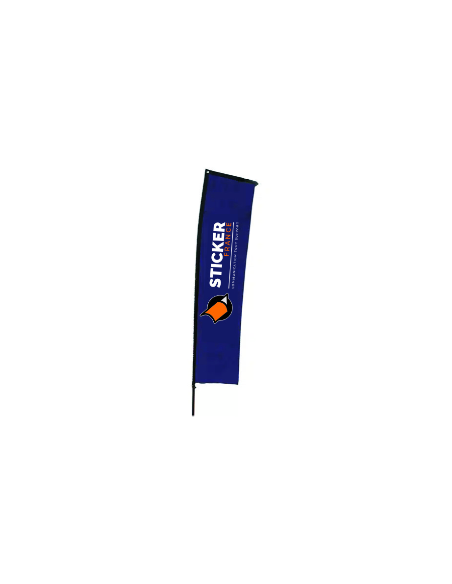 BEACH FLAG RECTANGULAIRE Mât + Voile 230x80 cm