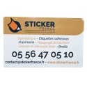 CARTE METAL Blanc