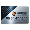 CARTE METAL Argent